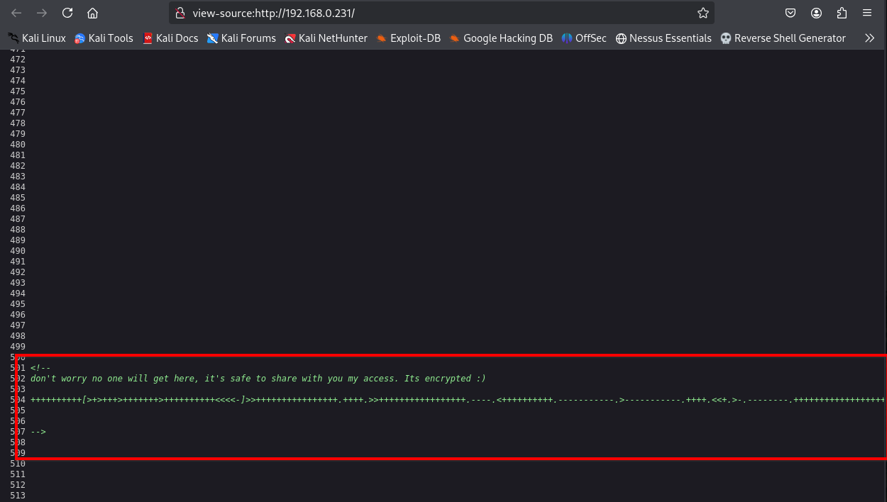 Default source code